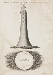 10439447
&copy; Science Museum Library
�Design for the Bell Rock Light House by Mr Rennie�, c 1800.