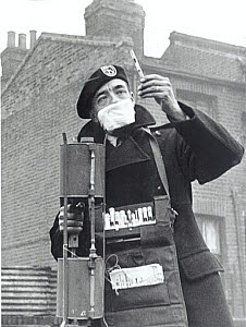 10326789
&copy; NMeM Daily Herald Archive
Testing for smog, London, 16 November 1954.