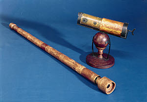 10228893
&copy; Science Museum
Telescopes of Galileo and Newton, 17th century.