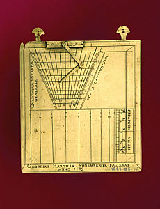 10196494
&copy; Science Museum
Brass horary quadrant, 1549.