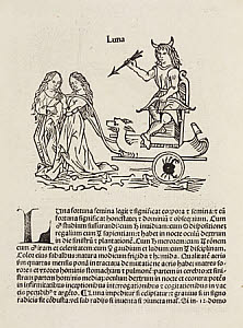 10436798
&copy; Science Museum Library
Luna, the Moon, symbolised, 1489.