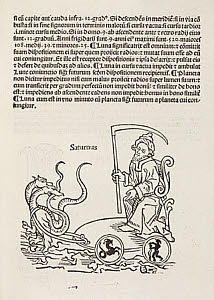 10436799
&copy; Science Museum Library
Saturn symbolised, 1489.