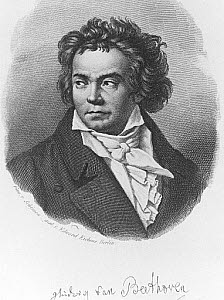 10249803
&copy; NMeM Daily Herald Archive
Ludwig van Beethoven, German composer, c 1800.