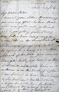 10404703
&copy; Science Museum Archive
Letter from a soldier in the Crimea to his sister, 22 February 1856.
