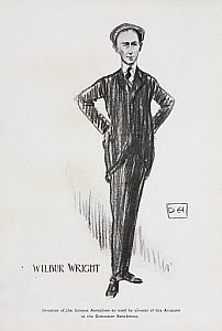 10412903
&copy; Science Museum
Wilbur Wright, drawn by Dudley Hardy, 1909.
