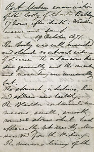 10299106
Post-mortem report for mathematician Charles Babbage , 1871.