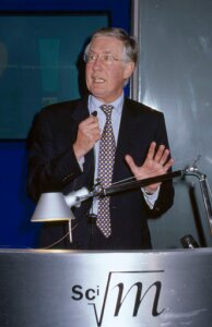 10328168
&copy; Science Museum
Michael Meacher at the Science Museum, London, 2002.