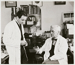10432109
&copy; NMeM Daily Herald Archive
Alexander Fleming, St Mary's Hospital, Paddington, London, 1945.