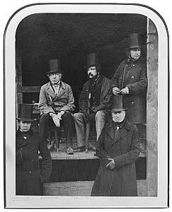 10442610
&copy; National Railway Museum
I K Brunel with Robert Stephenson and others, 1857.