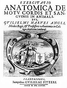 10301814
&copy; Science Museum Library
Title page from �Anatomical Treatise on the Movement of the Heart and Blood in Animals�, 1628.