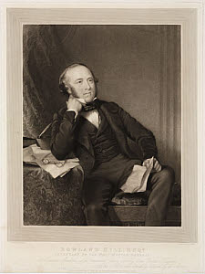 10401722
&copy; Science Museum Pictorial
Rowland Hill, originator of the penny post, 1848.
