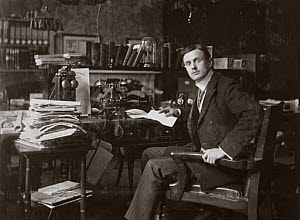 10327523
&copy; Science Museum Archive
C S Rolls sitting at his desk, c 1902.
