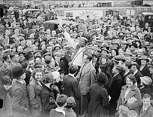10441024
&copy; NMeM Daily Herald Archive
Prince Monolulu the tipster at work, Epsom Races, Surrey, 24 May 1936.