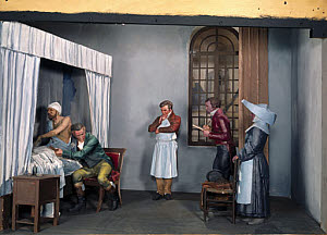 10287926
&copy; Science Museum
Rene Laennec examining a patient, 1816.