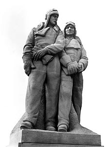 10311331
&copy; Science Museum
Memorial to Alcock and Brown at London Airport, 1976.
