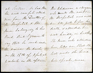 10404934
&copy; Science Museum Archive
Letter from Florence Nightingale, May 1856.