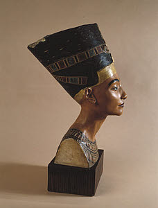 10284935
&copy; Science Museum
Head of Nefertiti, Egyptian queen, c 1383-1365 BC.