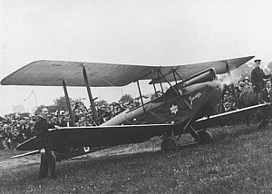 10250736
&copy; NMeM Daily Herald Archive
Amy Johnson's single seater de Haviland Moth biplane, 'Jason', 1930.