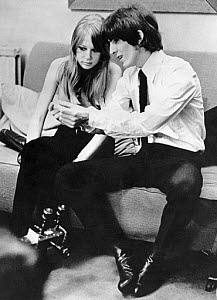 10296157
Beatle George Harrison and his wife Patti, 9 March 1966.