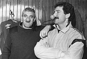 10457973
&copy; Manchester Daily Express
Walter Smith and Graeme Souness, March 1989.
