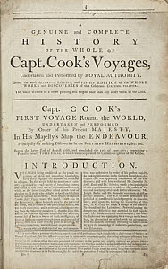 10425180
&copy; Science Museum Library
Title page from �Cook�s Voyages�, 1784.