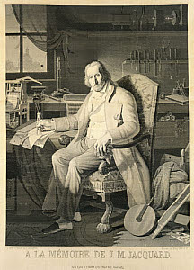 10299085
&copy; Science Museum Pictorial
Joseph Marie Jacquard, inventor of the Jacquard loom, 1839.