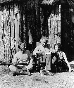 10250786
&copy; NMeM Daily Herald Archive
Albert Einstein, Oliver Locker-Lempson and young woman, 12 September 1933.