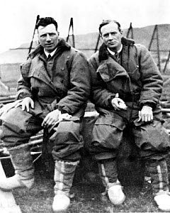 10311290
&copy; Science Museum
Alcock and Brown in flying suits, c 1919.