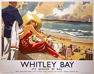 10173706
&copy; NRM - Pictorial Collection
�Whitley Bay�, LNER poster, 1939.