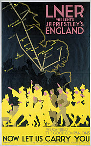 10173908
'LNER presents J B Priestley's England', LNER poster, 1923-1947.