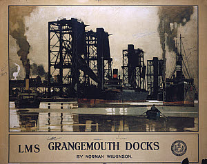 10174010
&copy; NRM - Pictorial Collection
�Grangemouth Docks�, LMS poster, 1923-1947.
