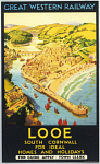 10170815
Looe, South Cornwall, for Ideal Homes and Holidays', GWR Poster, 1930.