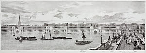 10423123
&copy; Science Museum Pictorial
View from St Martin�s to Waterloo Bridge, London, 1825.