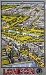 10172227
&copy; NRM - Pictorial Collection
Aerial view of Central London, GWR poster, 1936.