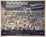 10173130
&copy; NRM - Pictorial Collection
'Waterloo Station - Peace', SR poster, 1948.