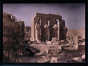 10454739
&copy; TBC / Royal Photographic Society
Else seated by the ruins, c 1913.