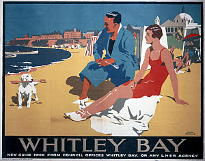 10174040
&copy; NRM - Pictorial Collection
'Whitley Bay', LNER poster, 1923-1947.