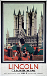 10170843
&copy; NRM - Pictorial Collection
'Lincoln - it's quicker by rail', LNER poster, 1923-1947.
