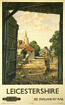 10171743
&copy; NRM - Pictorial Collection
�Leicestershire�, BR poster, 1950s.