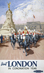 10173043
&copy; NRM - Pictorial Collection
'Visit London in Coronation Year', BR poster, 1953.