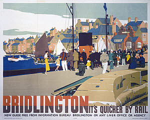 10173447
&copy; NRM - Pictorial Collection
�Bridlington: It�s Quicker by Rail�, LNER poster, 1935.