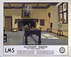 10173450
&copy; NRM - Pictorial Collection
�Sulgrave Manor�, LMS poster, 1923-1947.
