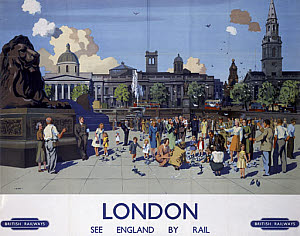 10173757
&copy; NRM - Pictorial Collection
'London', BR poster, 1950s.
