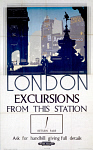 10170958
&copy; NRM - Pictorial Collection
�London, Excursions from this station�, BR (SR) poster, 1939.