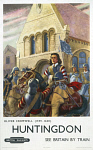 10170759
&copy; NRM - Pictorial Collection
'Oliver Cromwell at Huntingdon', BR poster, c 1950s.