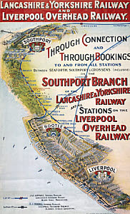 10289064
&copy; NRM - Pictorial Collection
'Through Connection and Through Bookings', LYR/LOR poster, c 1910.