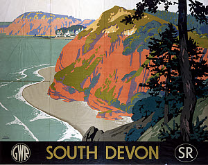 10173767
&copy; NRM - Pictorial Collection
�South Devon�, GWR/SR poster, 1945.