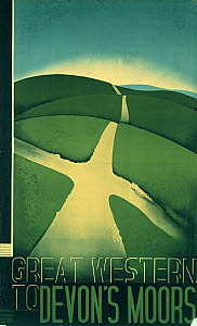 10175981
&copy; NRM - Pictorial Collection
�Great Western to Devon's Moors�, GWR poster, 1923-1947.