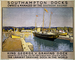 10175886
&copy; NRM - Pictorial Collection
�Southampton Docks�, SR poster, 1933.