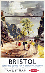 10170687
�Bristol - Romantic Centre for a Delightful Holiday', BR poster, c 1950s.